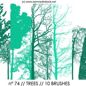 PHOTOSHOP BRUSHES : trees - Photoshop brushes
