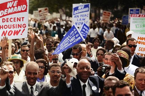 Colourising historical photos of the civil rights movement - BBC News