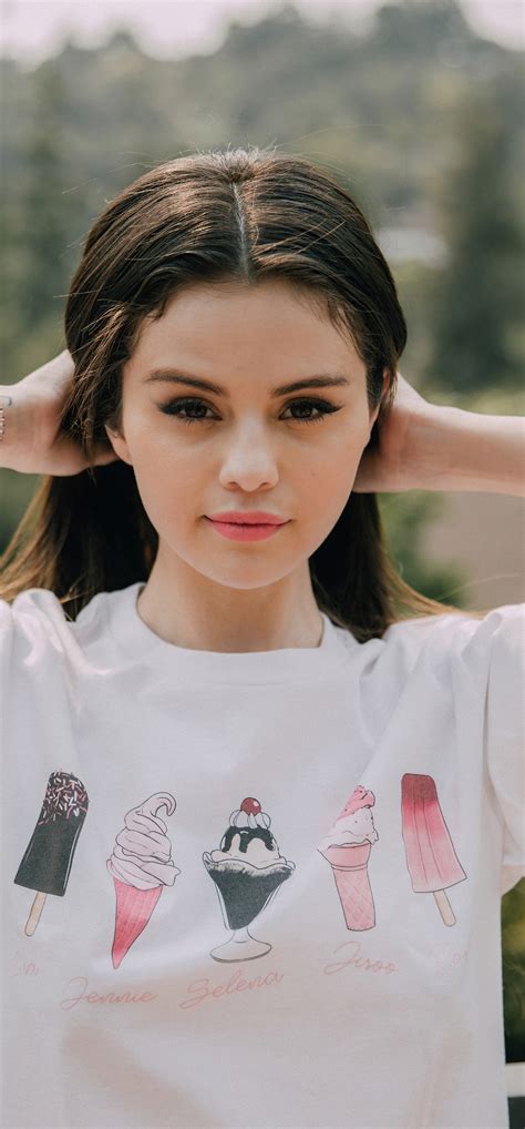 1242x2668 Selena Gomez Ice Cream Merch 4k Iphone XS MAX ,HD 4k Wallpapers,Images,Backgrounds ...