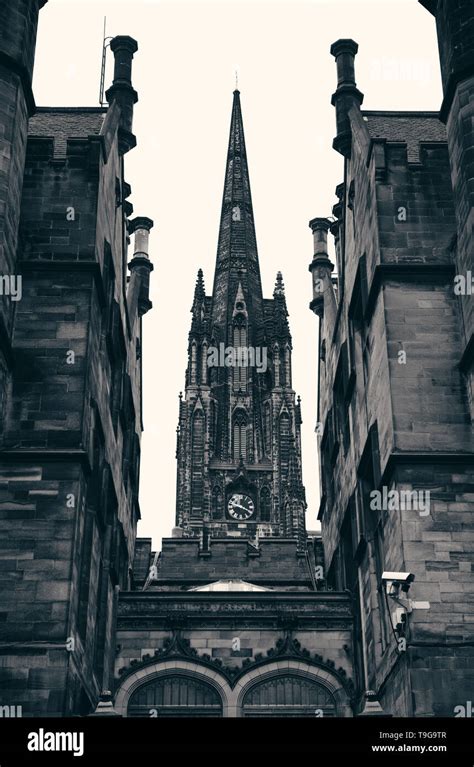 The University of Edinburgh historical architecture closeup Stock Photo - Alamy