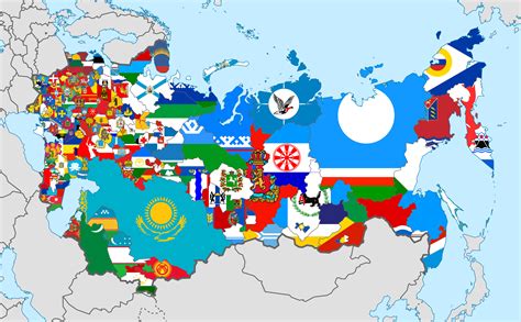 Soviet Union Flag Map