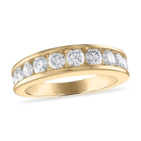 Diamond Wedding Band 1-1/5 ct tw Round 14K Yellow Gold|Jared in 2022 ...