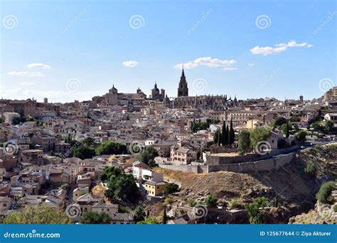 Toledo old town skyline stock photo. Image of outdoor - 125677644