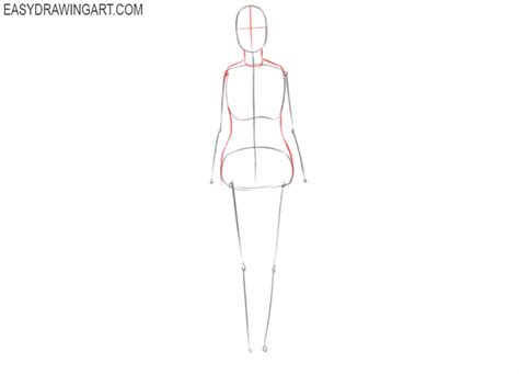 Anime Female Body Outline Template