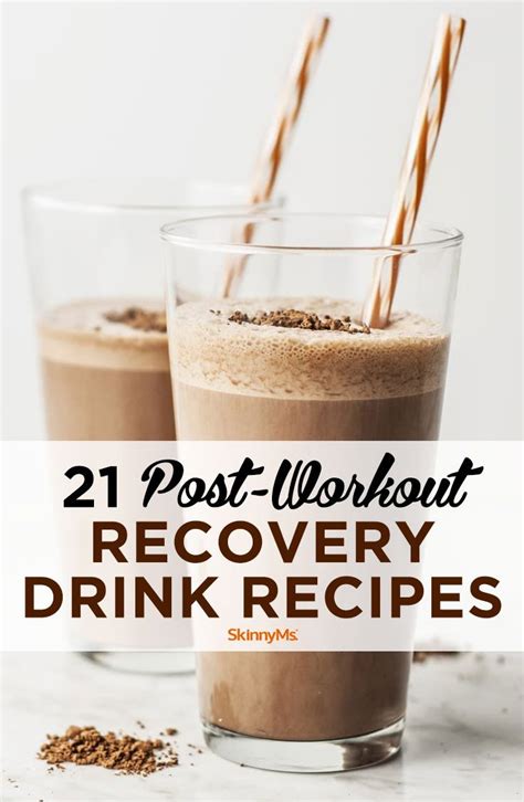 21 Post-Workout Recovery Drink Recipes | Recovery drink recipe, Workout ...