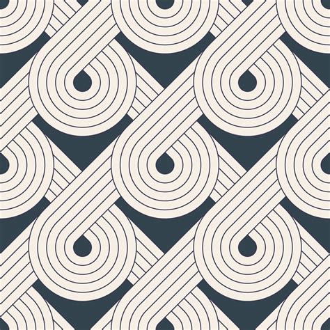 Seamless pattern with symmetric geometric lines 1130490 Vector Art at ...