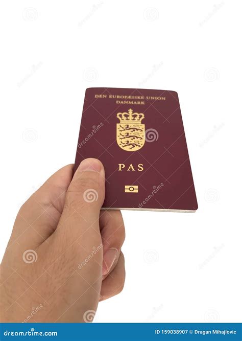 Danish Passport. Biometric Passport. International Id For Danish Citizen. Royalty-Free Stock ...