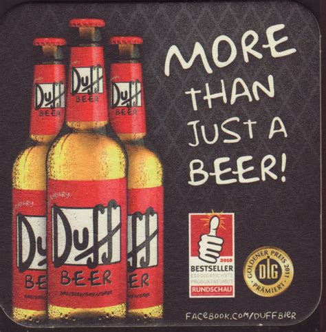 Beer coaster - Coaster number 1-1 | Brewery Duff Beer :: City - Eschwege :: Germany