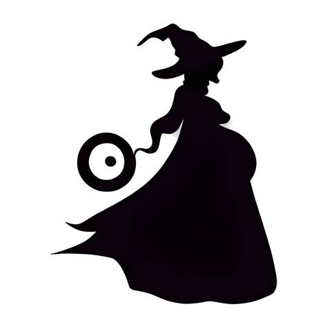 Pregnant Witch Silhouette SVG · Creative Fabrica