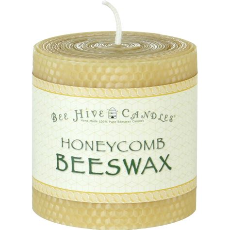 Honeycomb Beeswax Pillar Candles | BeeHiveCandles.com