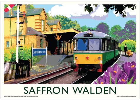 Saffron Walden Station Poster - Saffron Walden Tourist Information Centre