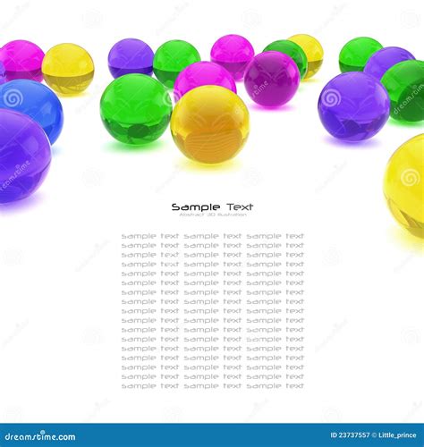 Color Balls Abstract Background Stock Illustration - Illustration of ...