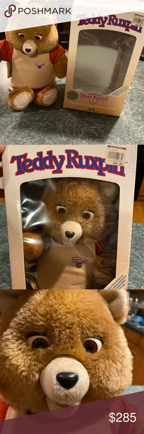 Vintage 1985 Teddy Ruxpin w/ Original Box & Tapes | Teddy ruxpin, Teddy, Box tape