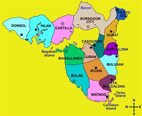 Map Of Bulan And Nearby Towns Bulan Organization Of Mountain Bikers