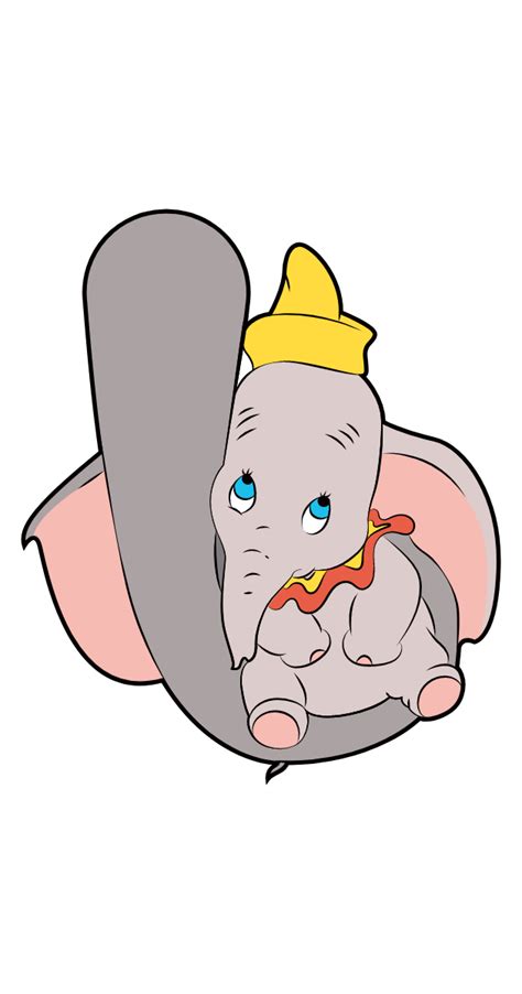 Dumbo Sits on Mom’s Trunk | Dumbo cartoon, Disney characters wallpaper ...