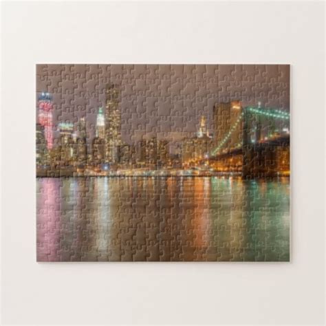 A panorama of the New York City skyline Jigsaw Puzzle | Zazzle.com