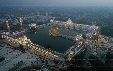 Golden Temple Aerial View