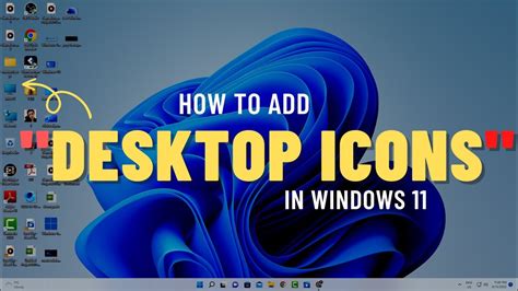 How to Add Desktop icons on Windows 11 - YouTube