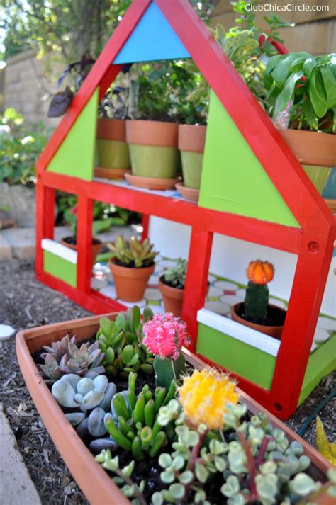 Upcycled Dollhouse Herb Garden