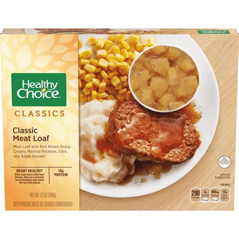 Healthy Choice Classics Complete Meals Classic Meat Loaf Frozen Meal ...