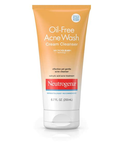 Oil-Free Acne Wash Cream Cleanser | Neutrogena®