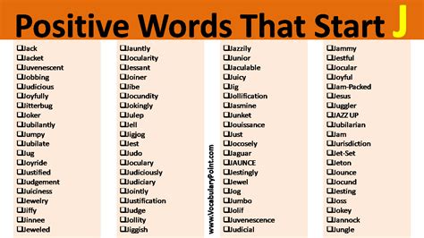 Positive Words Beginning With J Archives - Vocabulary Point