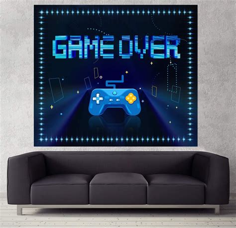 Tapestry Wall Hanging for Game Room Wall Art Décor, Gaming Room Decorations Accessories (59" x ...