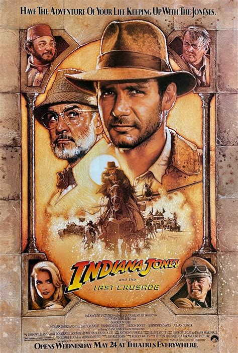 Original Indiana Jones and the Last Crusade Movie Poster - Adventure