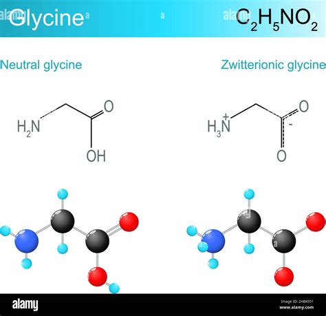 Glycine chemical structure hi-res stock photography and images - Alamy