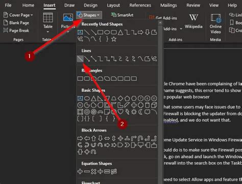 How to insert dashed or dotted lines in Word