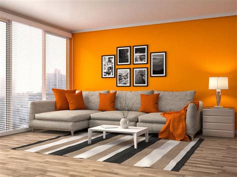 orange color scheme living room Orange room living burnt hgtv country ...