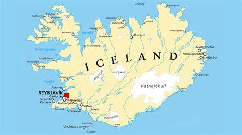 Iceland political map