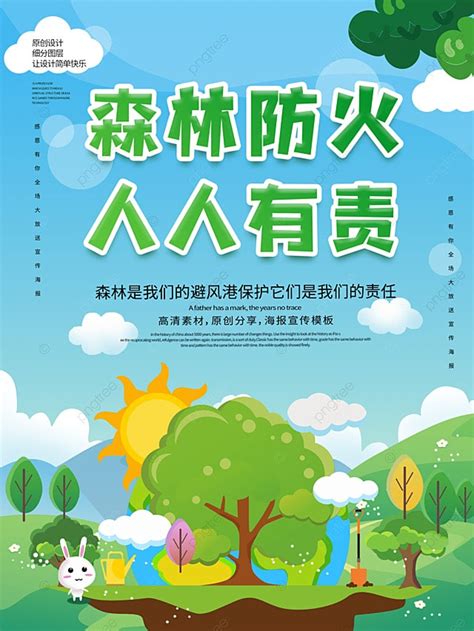 Original Forest Fire Prevention Poster Template Download on Pngtree