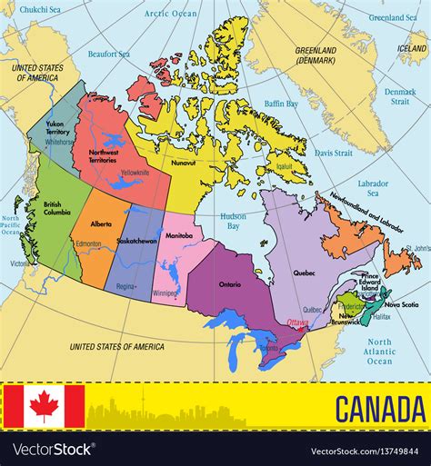 Canada Map With Capitals