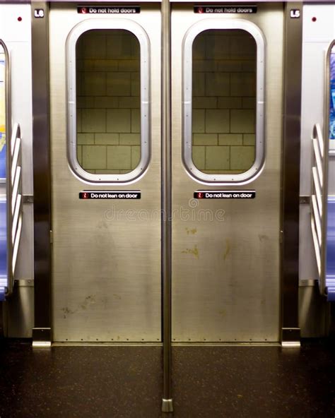 Doors Of New York Subway Car Stock Photo - Image of transport, metal: 1883492