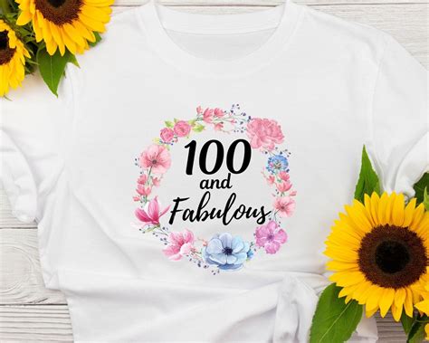 100th Birthday Gift, 100th Birthday Gifts for Women, 100 and Fabulous ...