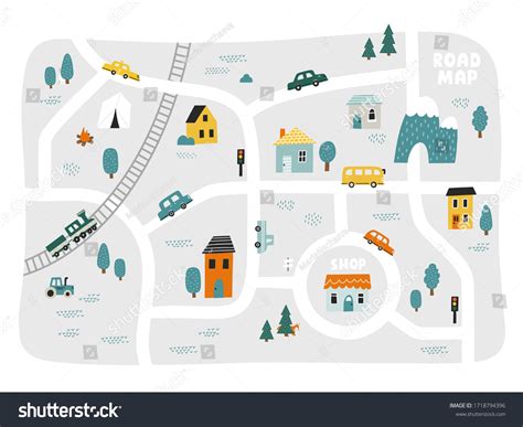 Community Map For Kids Printable