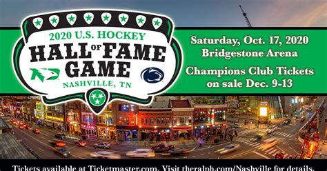 U.S. Hockey Hall of Fame Game in Nashville at Bridgestone Arena