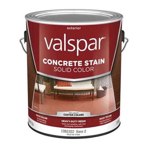 Valspar Valspar Solid Color Concrete Stain Base # 2 Voc (Actual Net ...