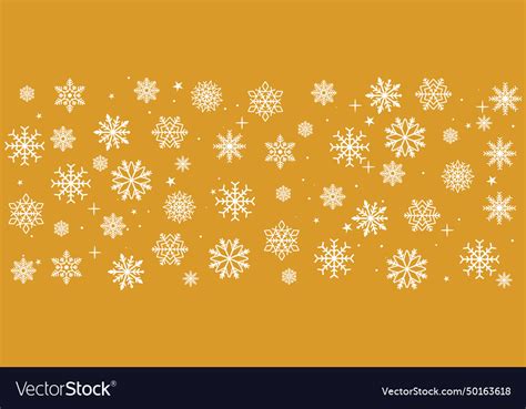 Christmas background with gold snowflakes Vector Image