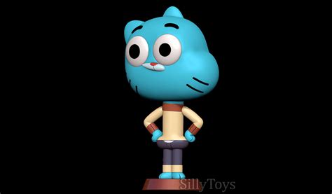 Gumball Watterson - The Amazing World of Gumball 3D Model by SillyToys