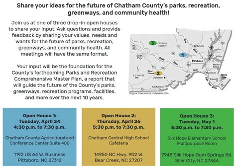 Chatham County residents invited to provide input on master plan for ...