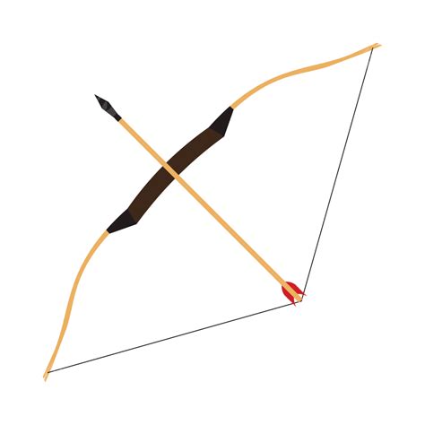 Bow Arrows Clipart Transparent PNG Hd, Bow And Arrow Illustration Vector, Bow, Arrow, Vector PNG ...