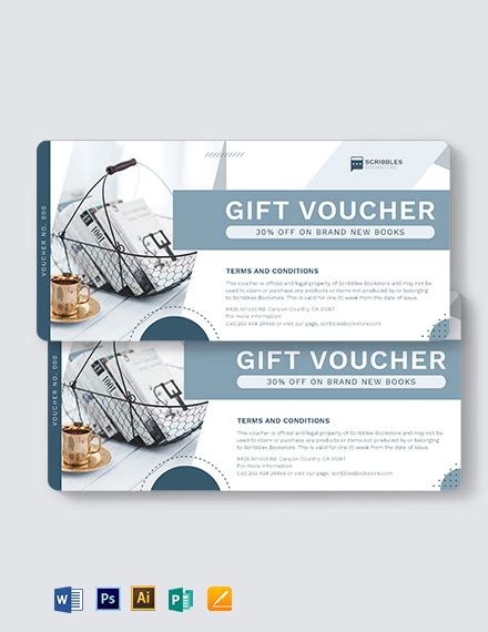 FREE Book Voucher Template - Download in Word, Illustrator, Photoshop, Apple Pages, Publisher ...