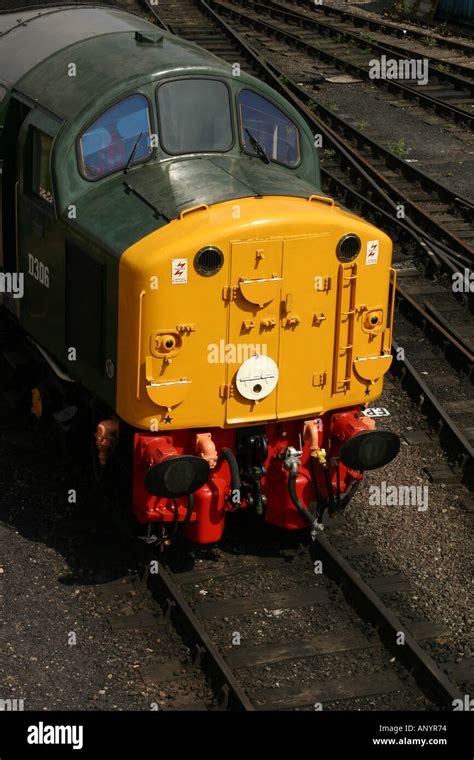 Preserved Class 40 diesel locomotive at the Nene Valley railway Stock ...