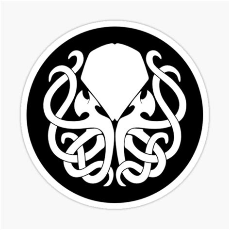 "Cthulhu logo" Sticker by Geempah | Redbubble