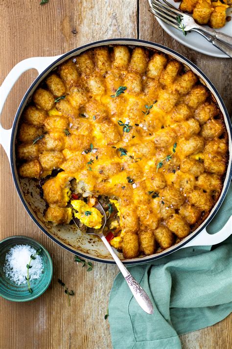 Extra Cheesy Breakfast Tater Tot Casserole | Modern Farmhouse Eats