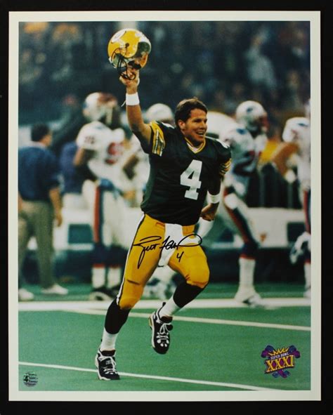 Brett Favre Signed Packers Super Bowl XXXI Celebration 16x20 Photo ...