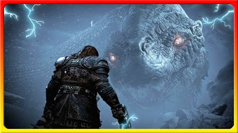 Thor golpea tan fuerte a Jormungandr que la envía al PASADO (God of War Ragnarok) - YouTube