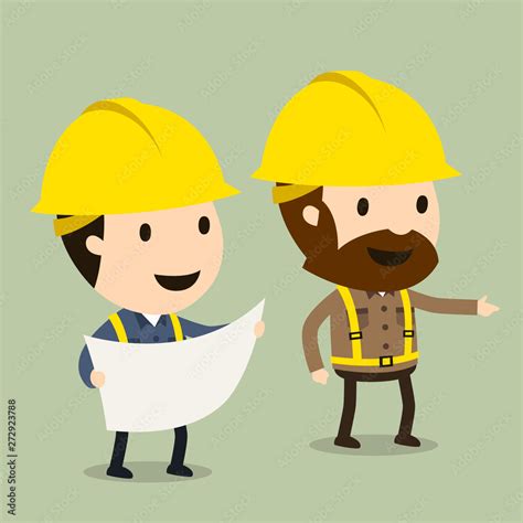 Construction Site Inspection, Vector illustration, Safety and accident, Industrial safety ...